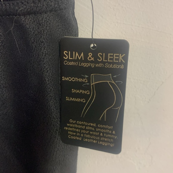 DG2 Diane Gilman NWT Gray Coated Legging size 2X - Picture 4 of 12